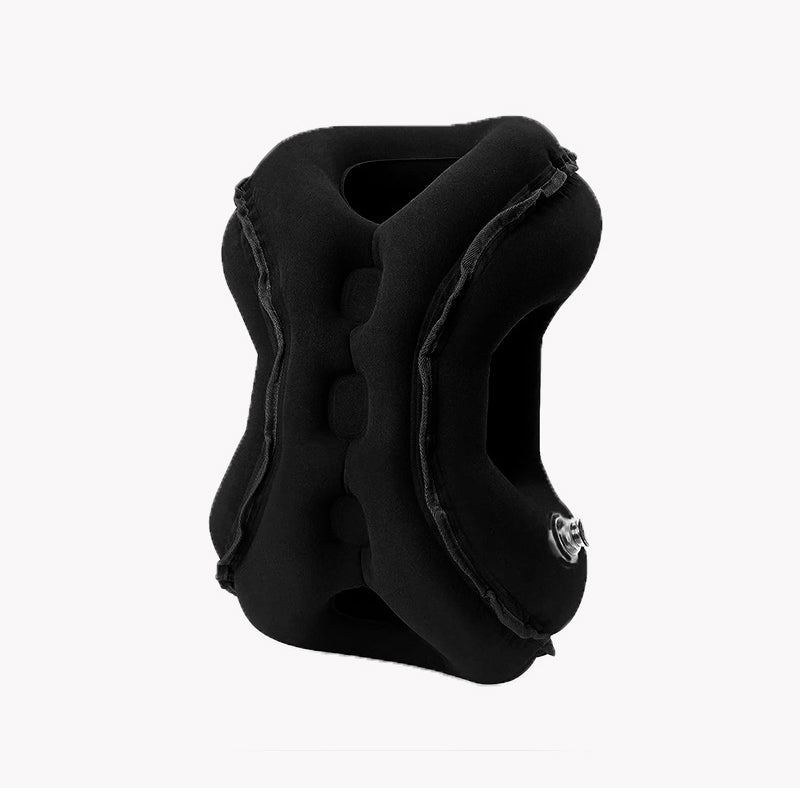 ✈️💤 Oreiller de sommeil gonflable portable pour avion — Soutien pour dormir sur le ventre et sur le côté