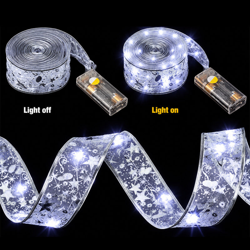 🎄 Guirlande LED ruban de Noël – Une lueur festive et chaleureuse pour votre sapin