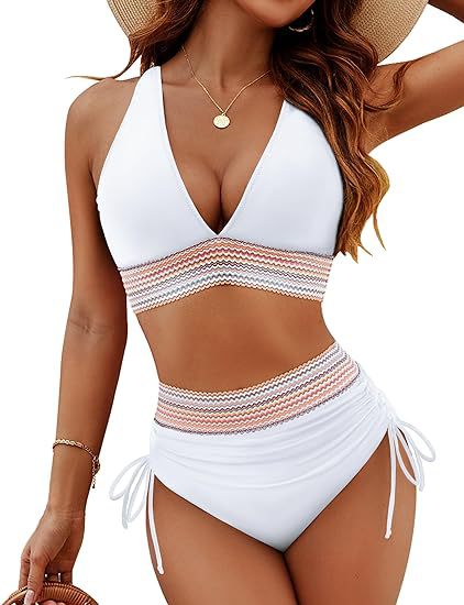 ☀️Vente spéciale d'été : 60% de réductio🏖️Ensembles de bikinis à taille haute avec contrôle du ventre et des couleurs