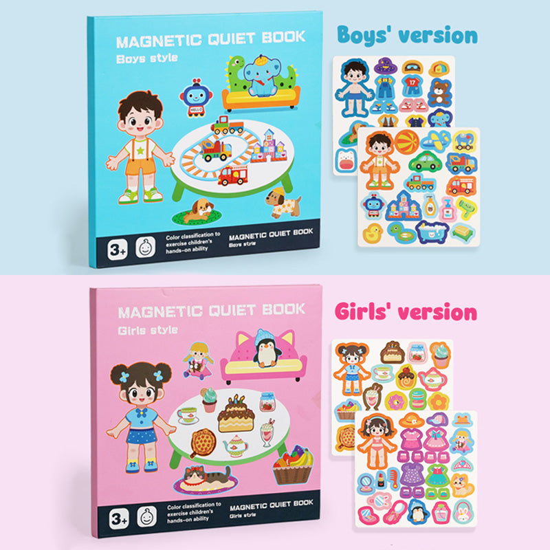 🎨📖 Livre magnétique portable à scènes : un jouet éducatif Montessori silencieux pour enfants ! 🎨