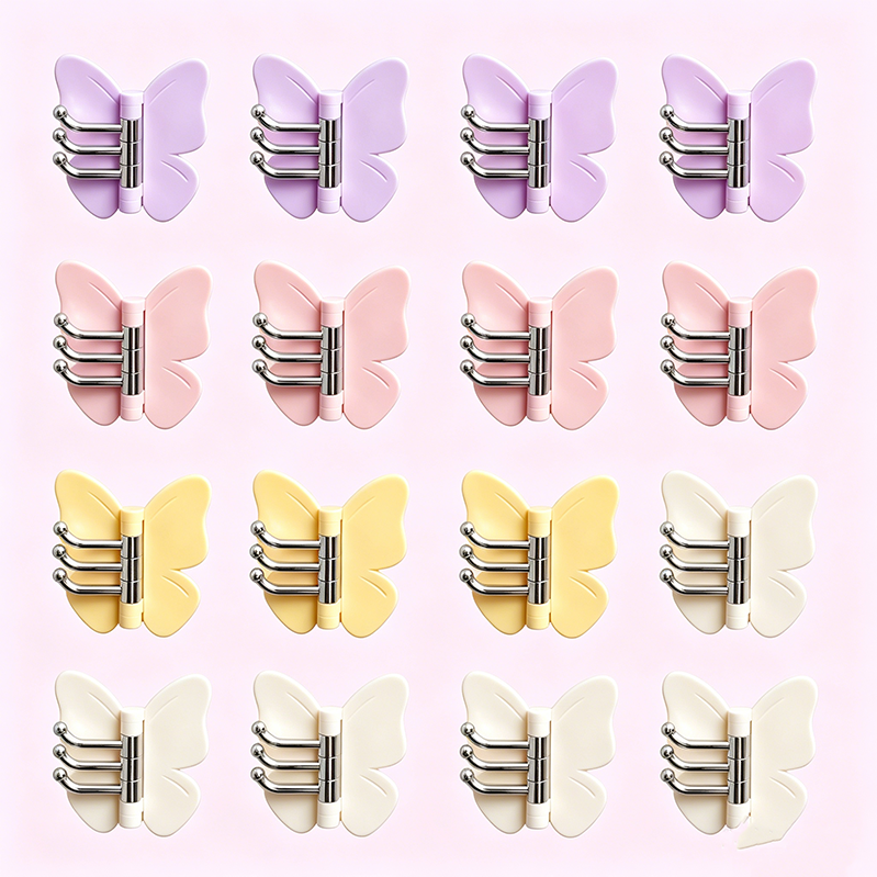 🏡Patère Murale Papillon Orientable – Alliez Charme & Rangement ! 🦋✨
