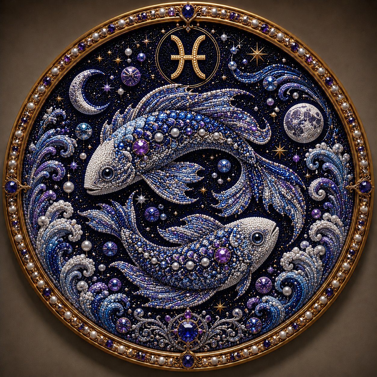 🔥 Kit d'art en perles des 12 signes du zodiaque ♈🌙