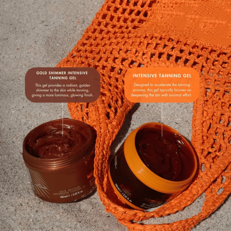 ☀️Obtenez un éclat doré - Gold Shimmer Intense Tanning Gel !
