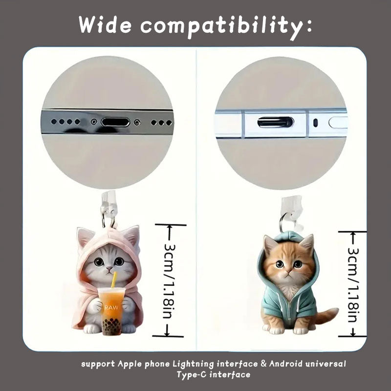 ⏰Promotion spéciale hebdomadaire : achetez-en 1, obtenez-en 2 gratuitement🐱Bouchon anti-poussière pour téléphone portable pour chat🐾