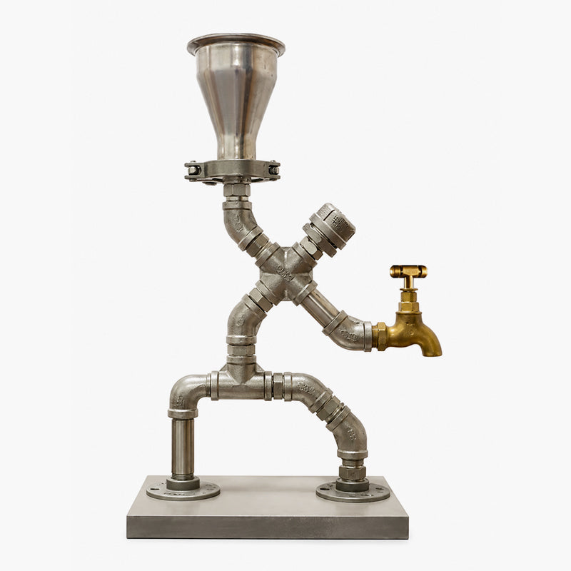 🍷 Distributeur de boissons par gravité de style industriel