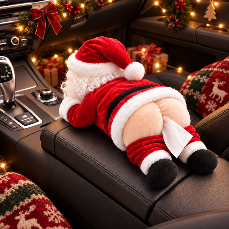 🎅 Boîte à mouchoirs Père Noël rigolote – Ajoutez une touche d'espièglerie à vos décorations de Noël