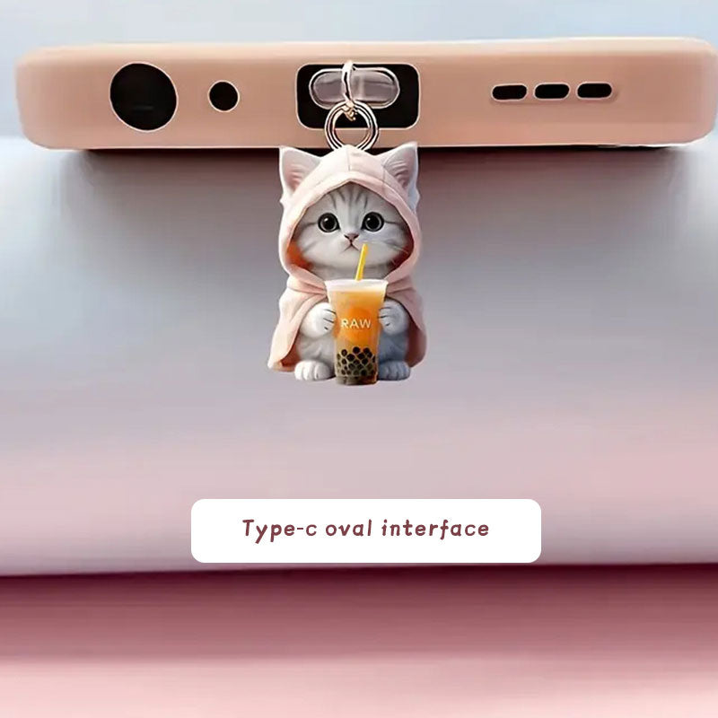 ⏰Promotion spéciale hebdomadaire : achetez-en 1, obtenez-en 2 gratuitement🐱Bouchon anti-poussière pour téléphone portable pour chat🐾