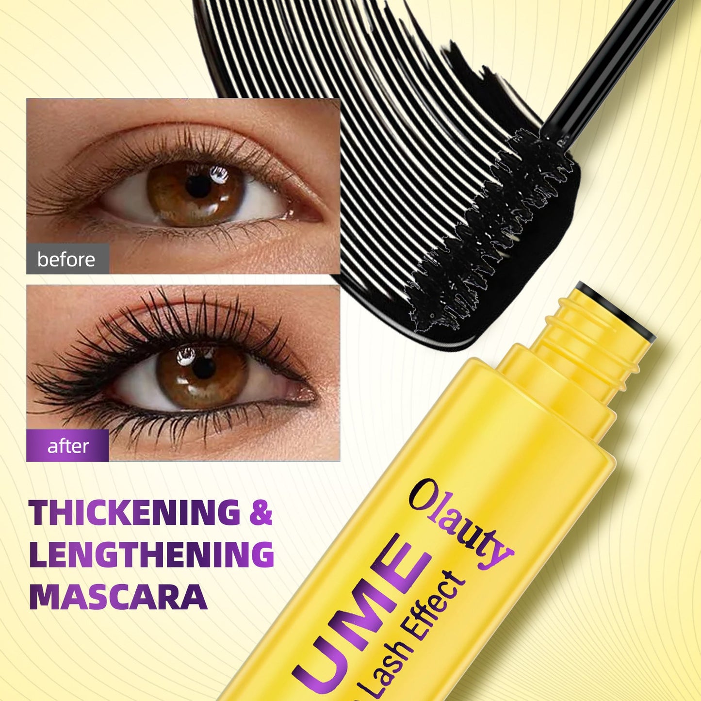 Mascara à boules✨💛Formule pour un volume et une longueur optimaux pour des cils fournis et séparés