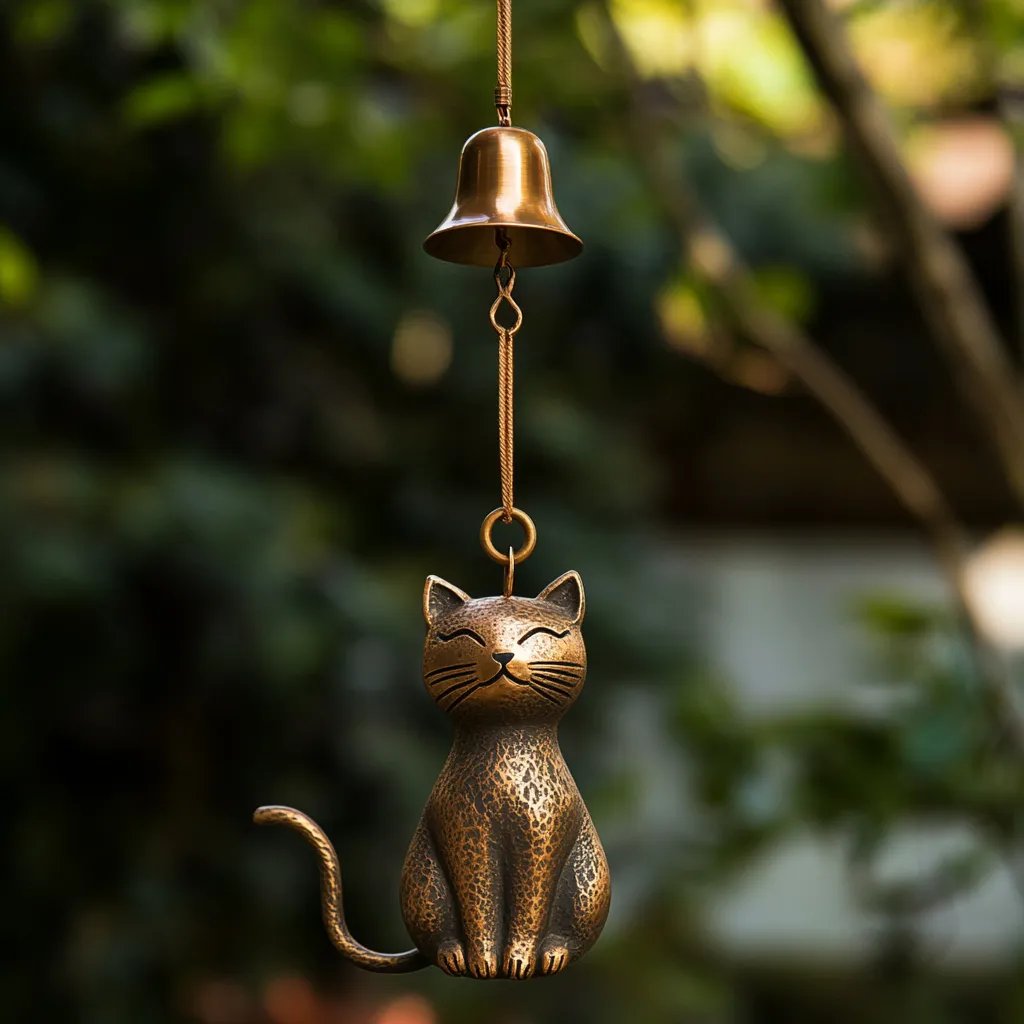 ⏳Offre spéciale : 60 % de réduction🐱Carillon éolien rétro fait main en forme de chat