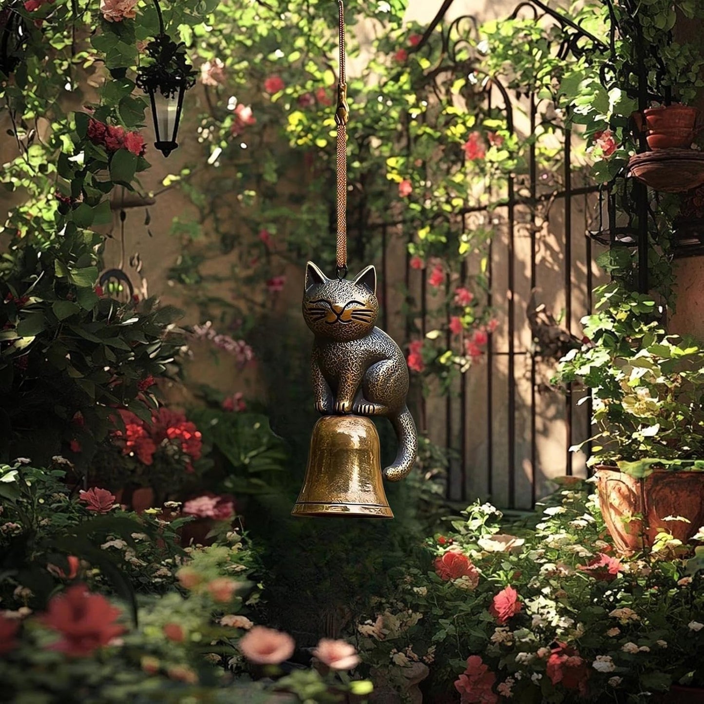 ⏳Offre spéciale : 60 % de réduction🐱Carillon éolien rétro fait main en forme de chat