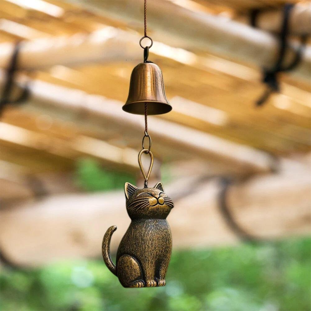 ⏳Offre spéciale : 60 % de réduction🐱Carillon éolien rétro fait main en forme de chat