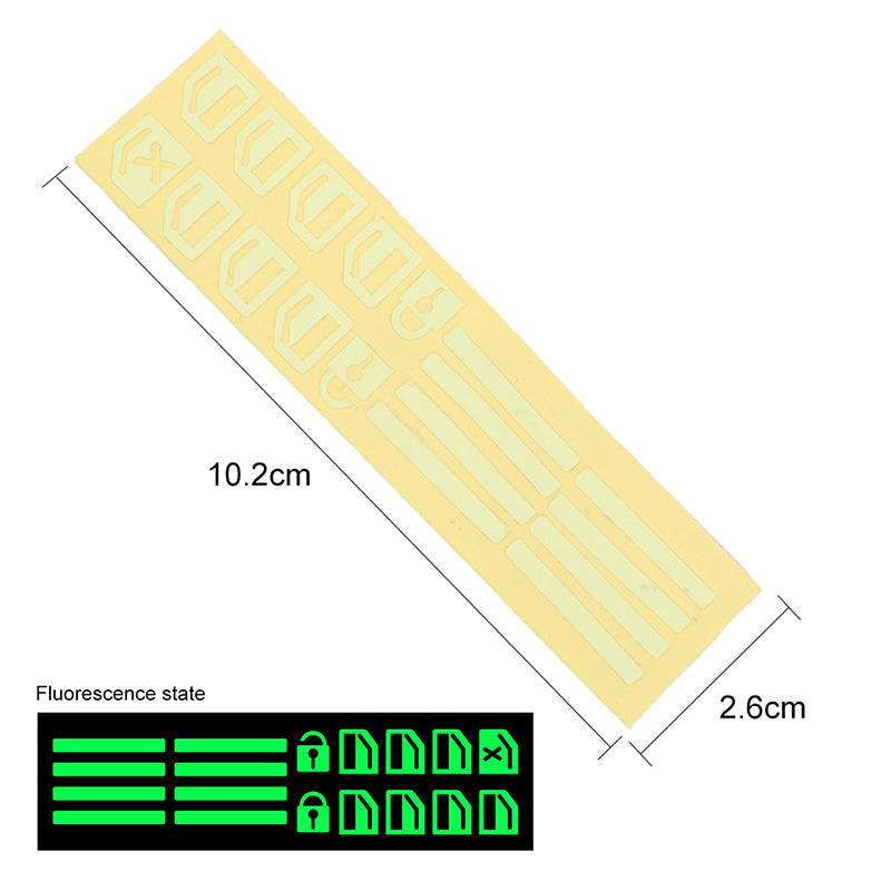 💡Autocollants lumineux pour interrupteur de lève-vitre de voiture - Bouton d'avertissement lumineux de nuit coloré
