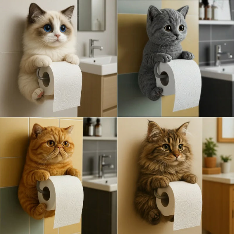 ⏳Offre spéciale de la semaine : 60 % de réductio🐾Porte-rouleau de papier toilette pour chat à fixer au mur