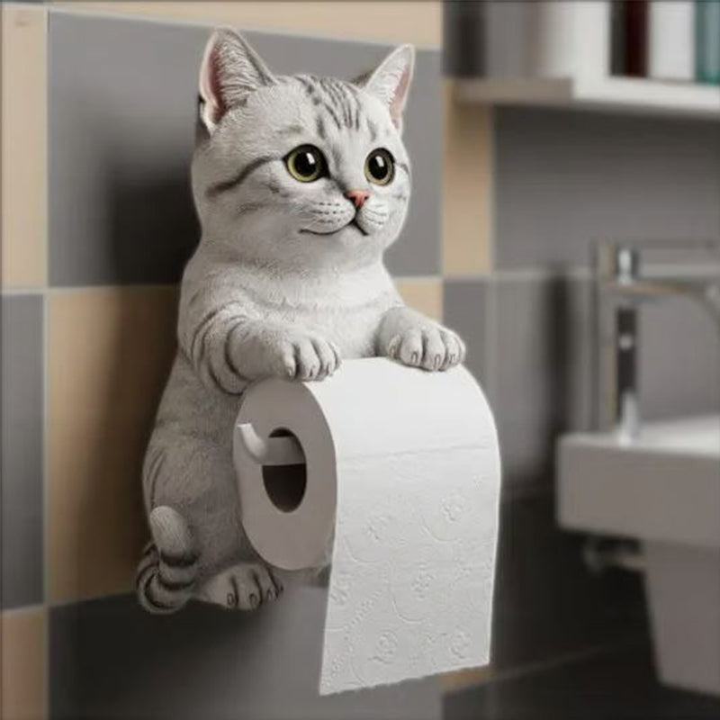 ⏳Offre spéciale de la semaine : 60 % de réductio🐾Porte-rouleau de papier toilette pour chat à fixer au mur