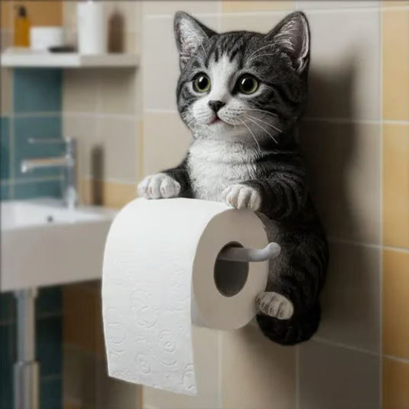 ⏳Offre spéciale de la semaine : 60 % de réductio🐾Porte-rouleau de papier toilette pour chat à fixer au mur