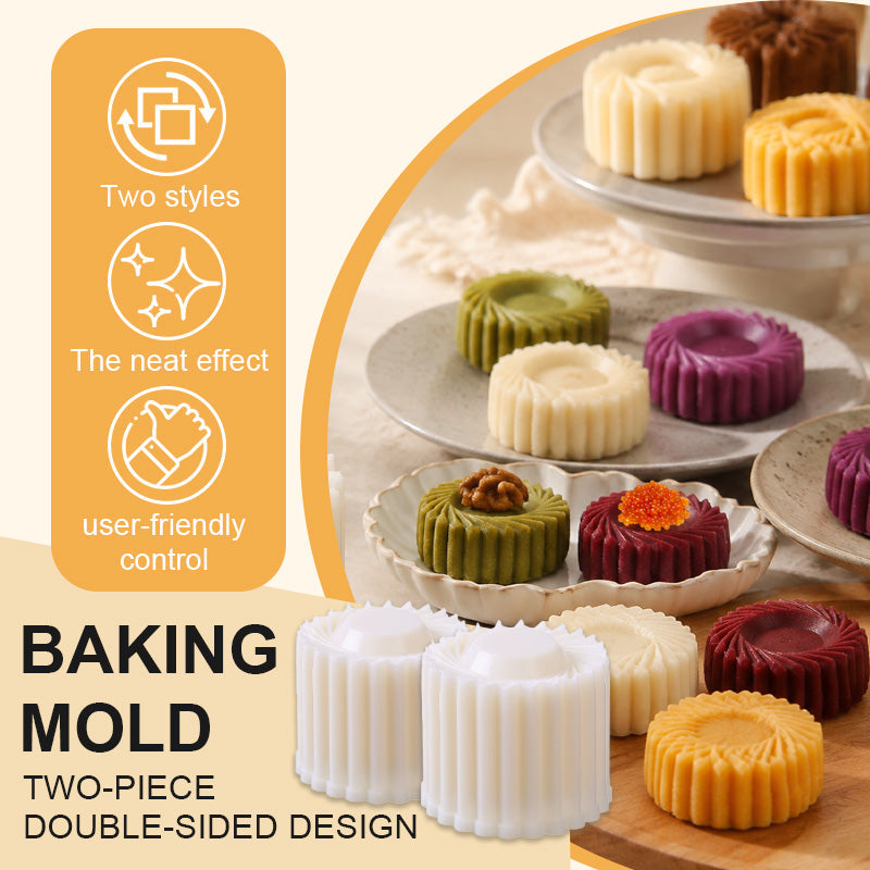🥧🍪 Moule à Pâtisserie 2-en-1 Double Face — retournez-le et changez le motif, pour des desserts encore plus élégants