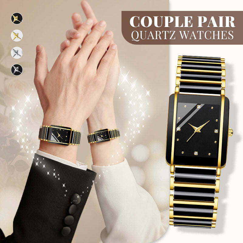 ⌚ Montre à quartz carrée en céramique tendance