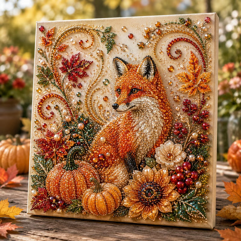 🍂💎 Kit de peinture nacrée d'automne – Activité manuelle relaxante pour créer des œuvres d'art automnales étincelantes 🖌️