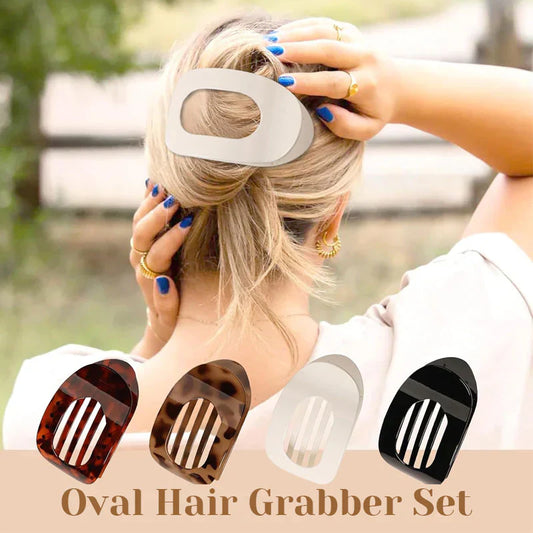 🎀Ensemble de pinces à cheveux ovales (4 pièces)