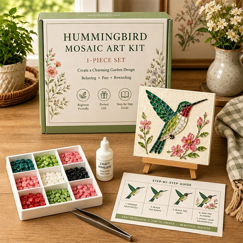 🌻🏡 Kit de mosaïque DIY pour jardin de cottage – Créez votre propre chef-d'œuvre
