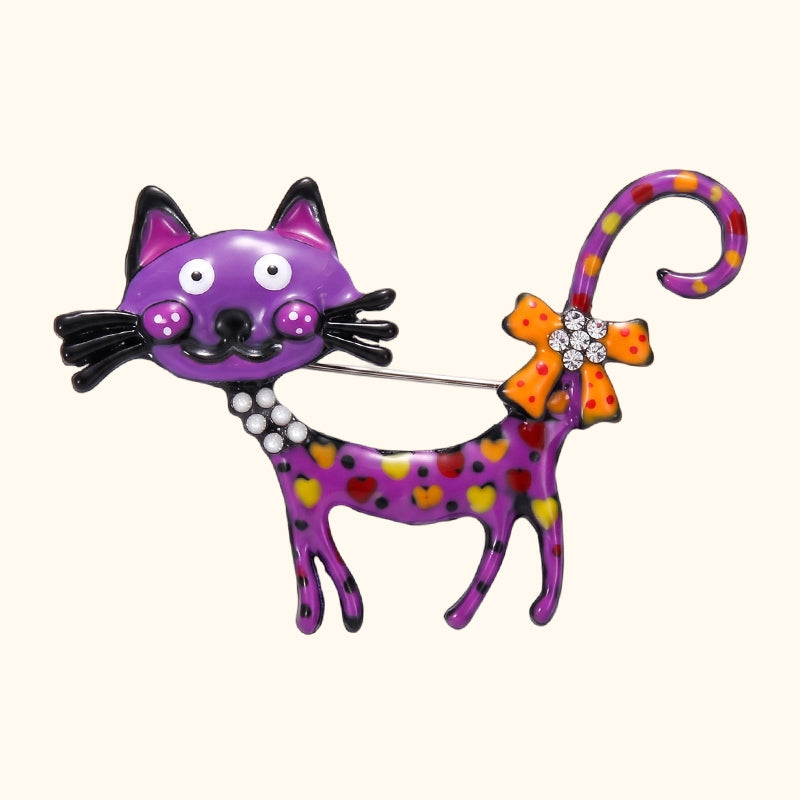 🐱 Broche Chat Cartoon – Une touche de fantaisie pour vos tenues