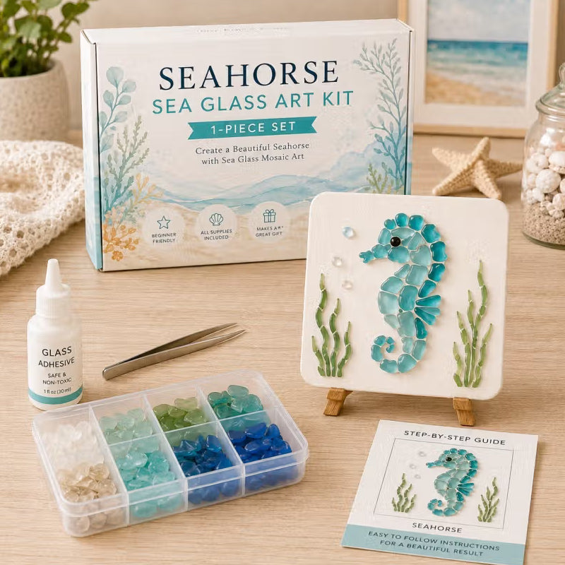 🌊✨ Kit d'art DIY sur le thème de l'océan – Créez un chef-d'œuvre en mosaïque époustouflant