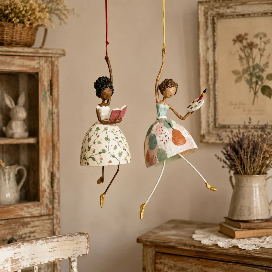 💃🌸 Suspension danseuse fantaisie — une touche de grâce et de poésie pour votre intérieur