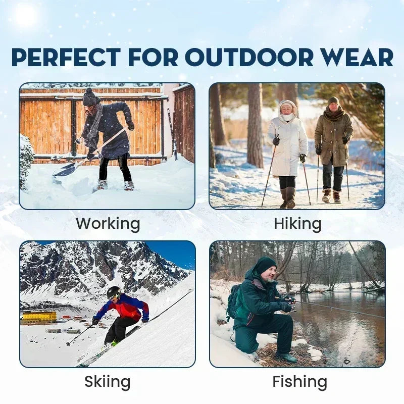🧣 Pantalon imperméable doublé en polaire – Unisexe, chaud et prêt pour l'hiver🔥