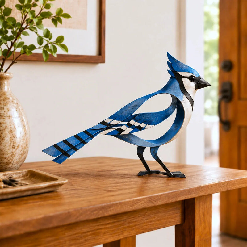 🕊️✨ Sculpture d'oiseau en métal--une silhouette fluide pour égayer chaque coin