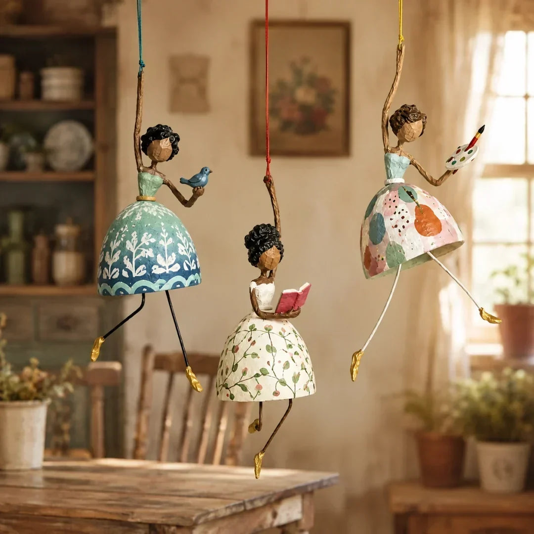 💃🌸 Suspension danseuse fantaisie — une touche de grâce et de poésie pour votre intérieur