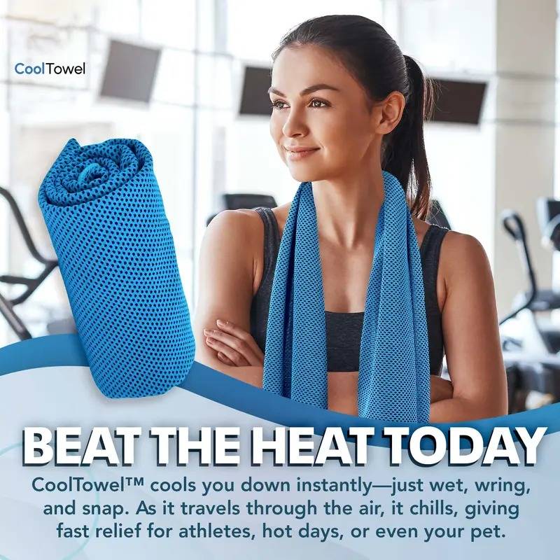 ❄️ Activez la fraîcheur en 3 secondes ! La serviette rafraîchissante indispensable cet été 🏃‍♂️