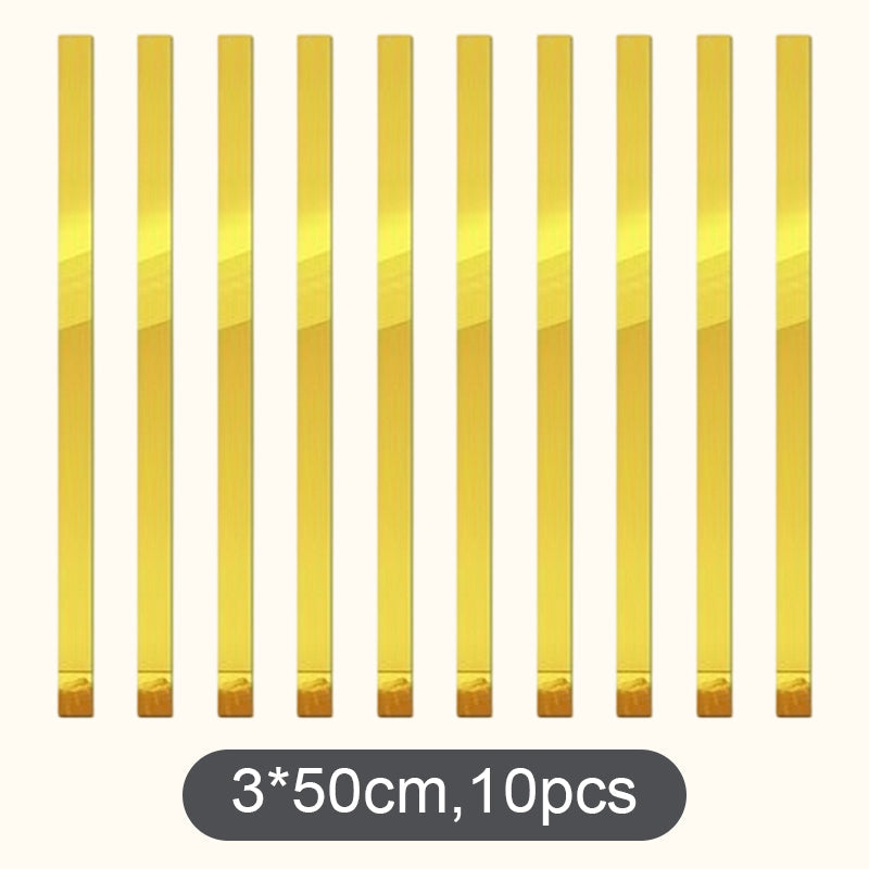 ✨ Stickers muraux miroir en bande longue : Décoration réfléchissante moderne à décoller et à coller ! 🪞