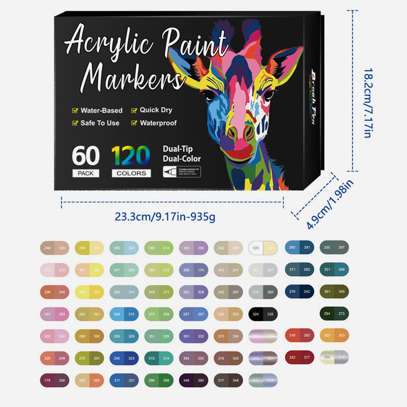 🌈Marqueur acrylique à double pointe