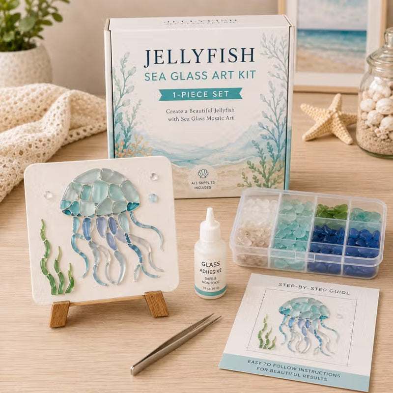 🌊✨ Kit d'art DIY sur le thème de l'océan – Créez un chef-d'œuvre en mosaïque époustouflant