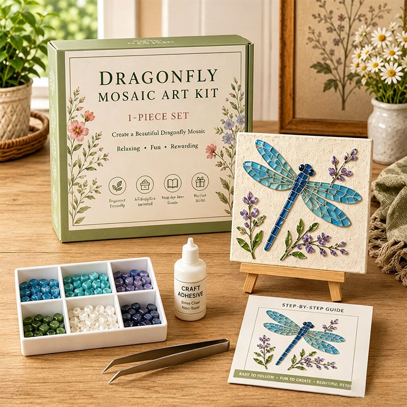 🌻🏡 Kit de mosaïque DIY pour jardin de cottage – Créez votre propre chef-d'œuvre