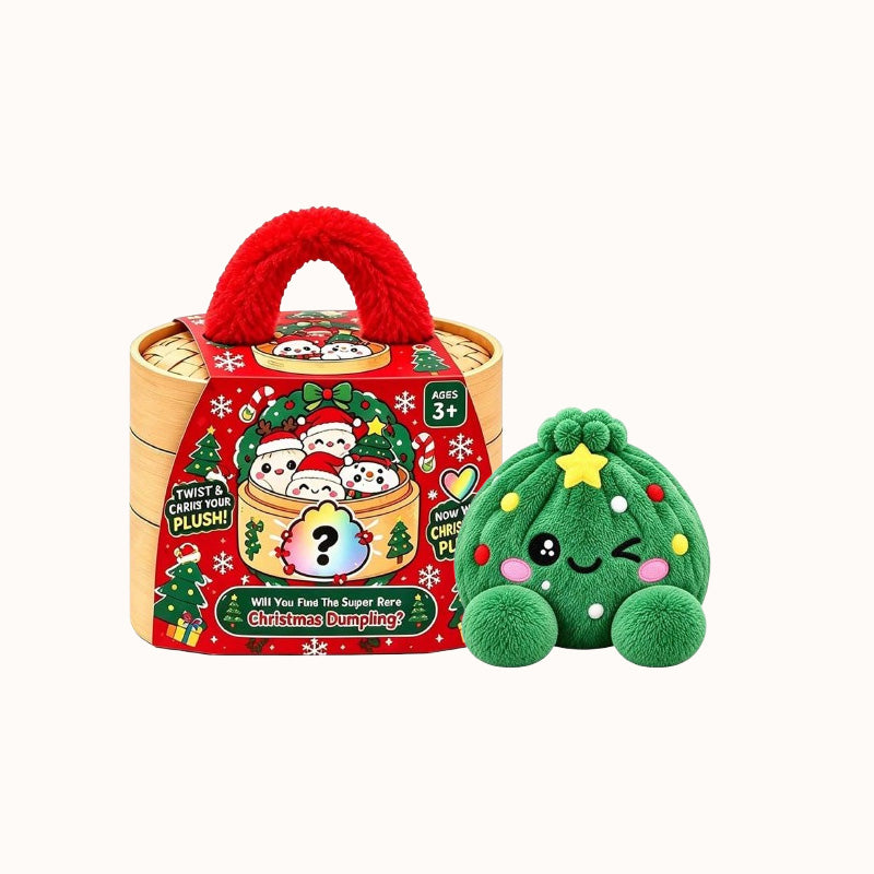 🎄🥟 Peluches Raviolis de Noël – Le cadeau qu'ils déballeront, presseront & montreront à tous