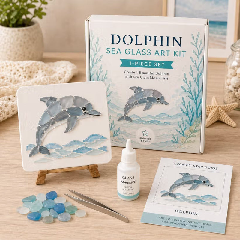 🌊✨ Kit d'art DIY sur le thème de l'océan – Créez un chef-d'œuvre en mosaïque époustouflant