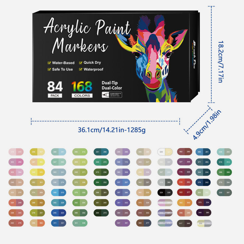 🌈Marqueur acrylique à double pointe