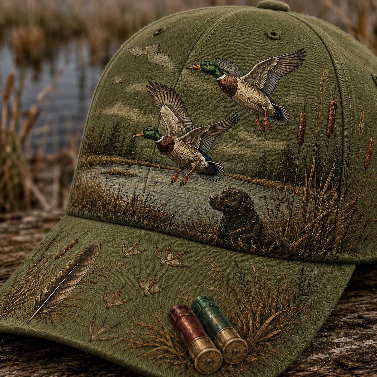 🌾🦆 Chapeau Wild & Ready : Plus qu'un chapeau, un hommage à la passion de la chasse au canard !