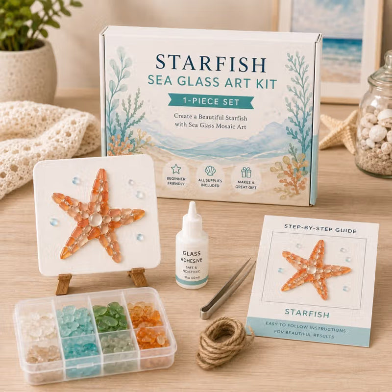 🌊✨ Kit d'art DIY sur le thème de l'océan – Créez un chef-d'œuvre en mosaïque époustouflant