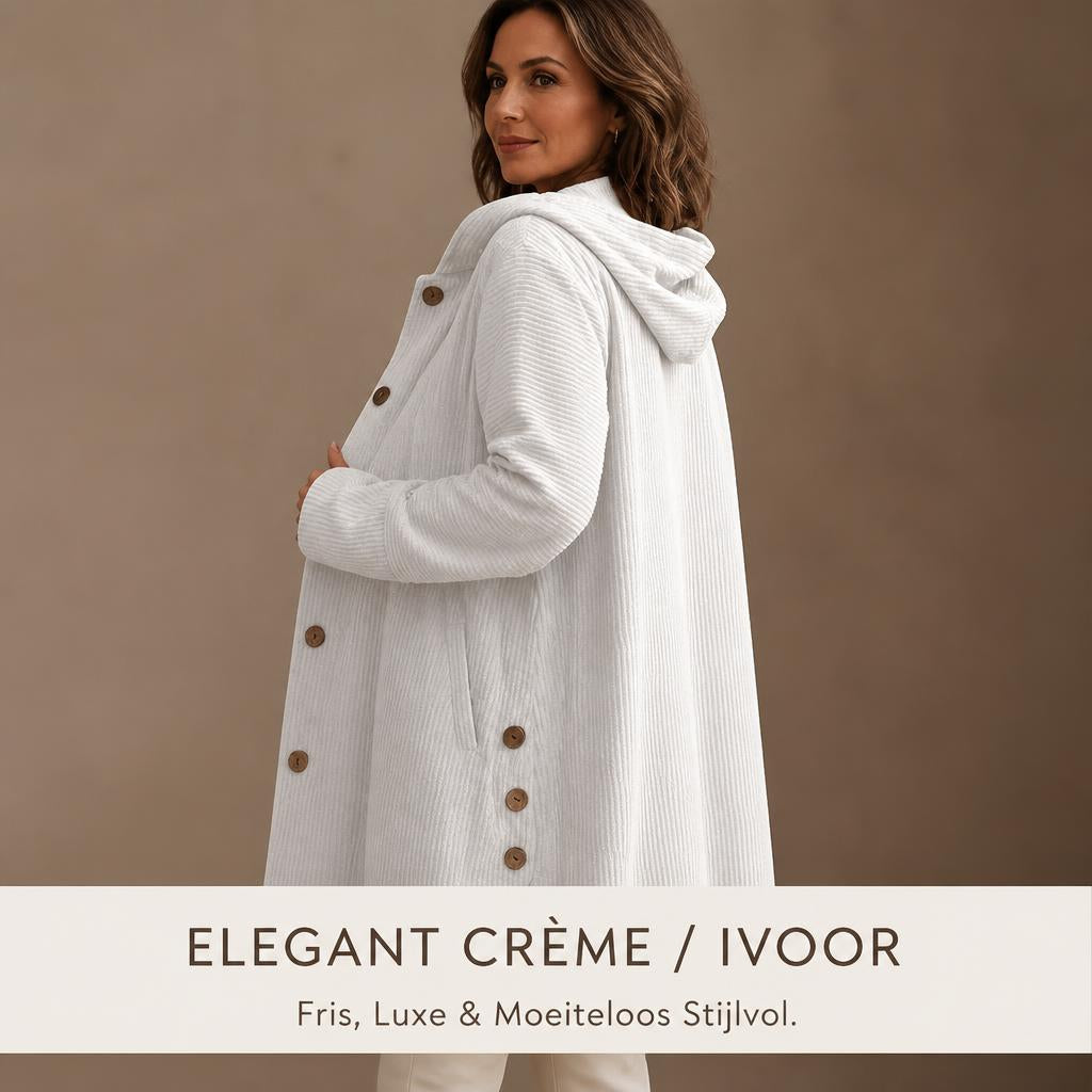 🧥 Profitez de l'automne : Manteau en velours côtelé à capuche merveilleusement chaud et élégant 🍂