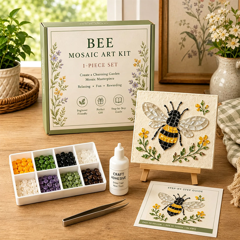 🌻🏡 Kit de mosaïque DIY pour jardin de cottage – Créez votre propre chef-d'œuvre
