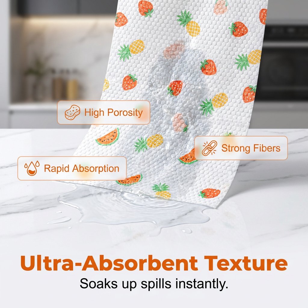 🧻 Rouleau de 50 lingettes nettoyantes réutilisables – Fini les essuie-tout jetables, place à l’économie et à l’efficacité