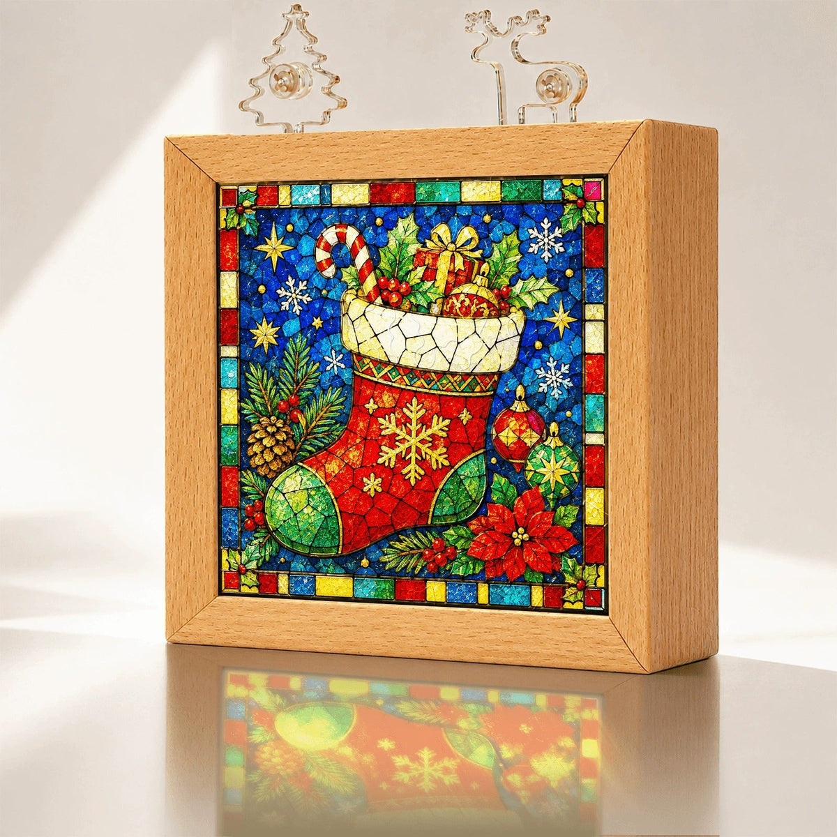 🧩🎄 Lampe de Noël en puzzle acrylique — assemblez votre propre lumière de Noël, pièce par pièce