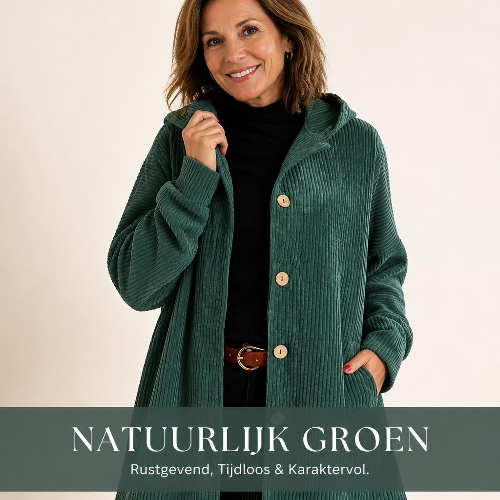 🧥 Profitez de l'automne : Manteau en velours côtelé à capuche merveilleusement chaud et élégant 🍂
