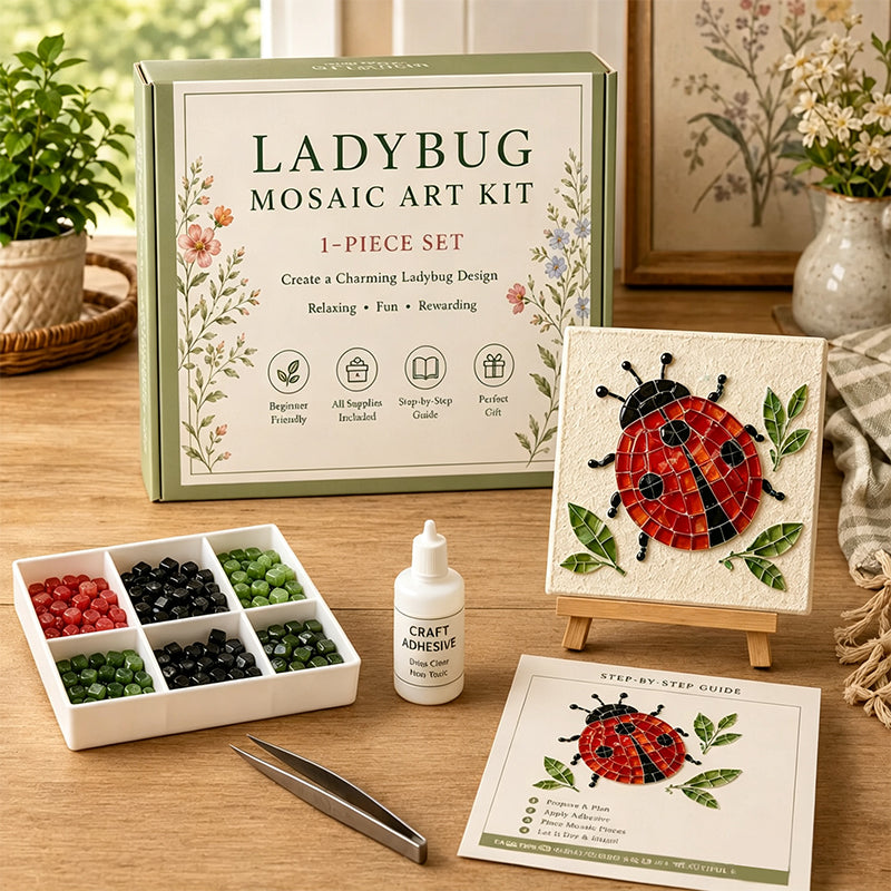 🌻🏡 Kit de mosaïque DIY pour jardin de cottage – Créez votre propre chef-d'œuvre