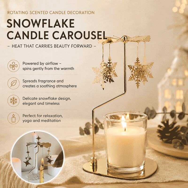🕯️ Bougeoir Rotatif pour Bougie Parfumée — Laissez la magie opérer chez vous ! ✨🕯️