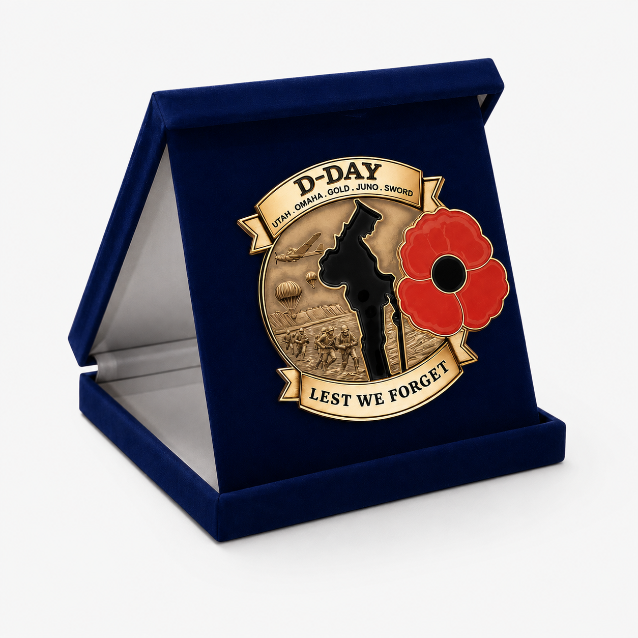 🌸Broche commémorative en édition limitée du 80e anniversaire du Débarquement