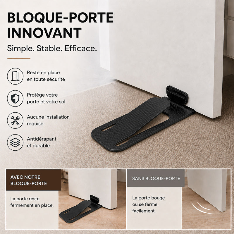 🚪🛡️ Butée de porte multifonction discrète — Sécurité bébé et contrôle quotidien des portes