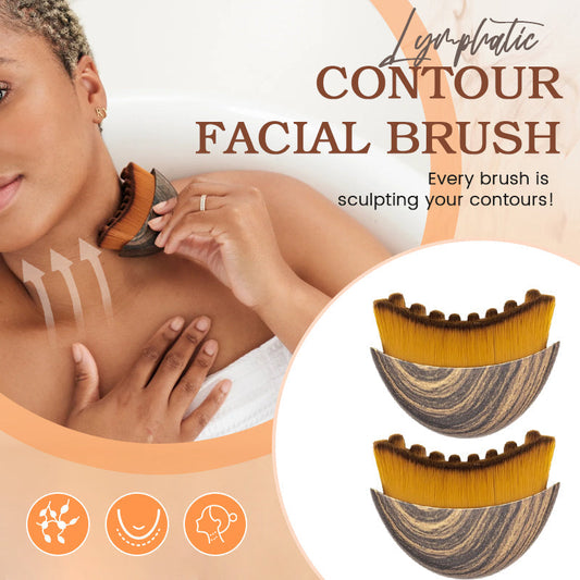 💆♀️ Brosse faciale lymphatique pour le contour du visage | Chaque brosse sculpte vos contours !